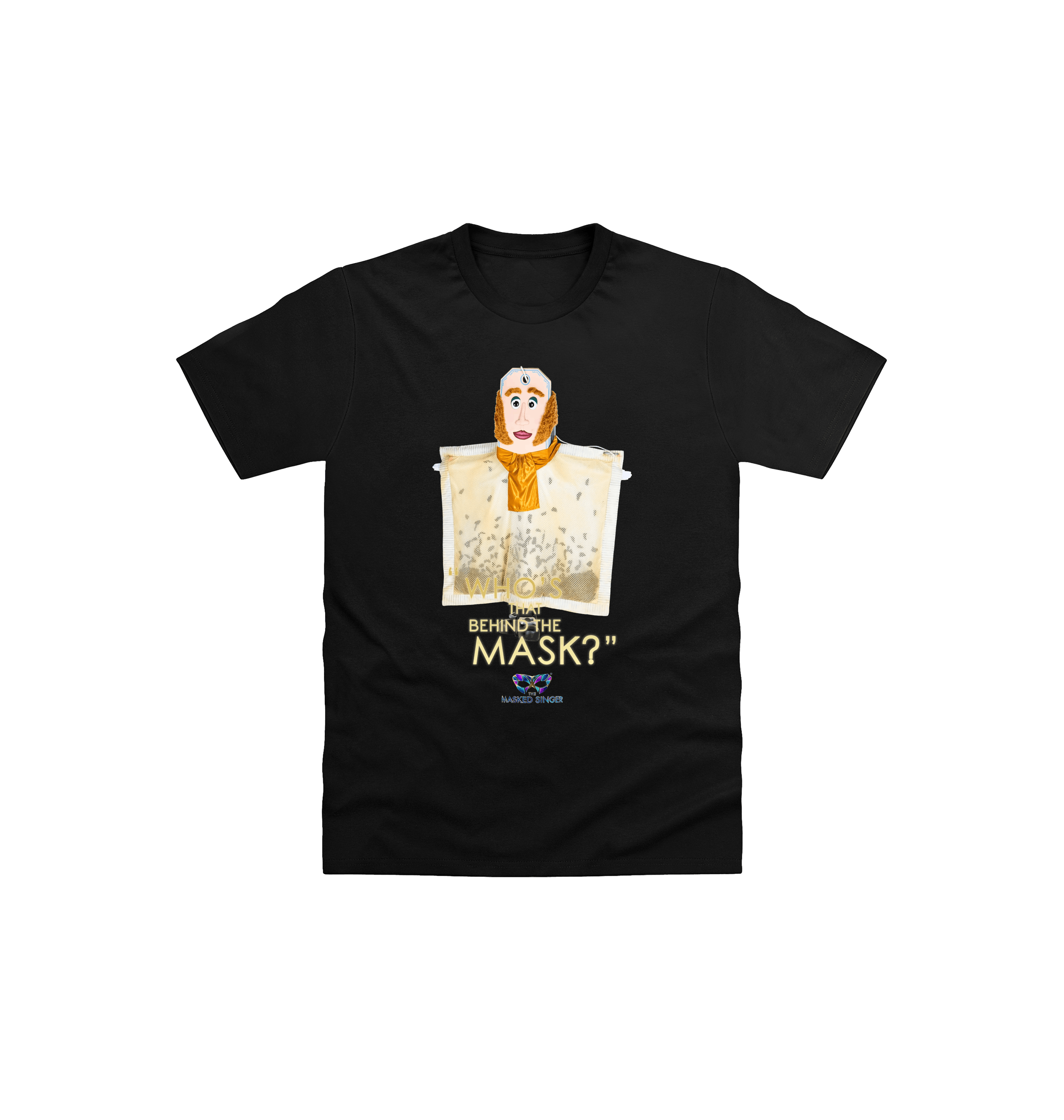 Black Printed Kids T-Shirt Front